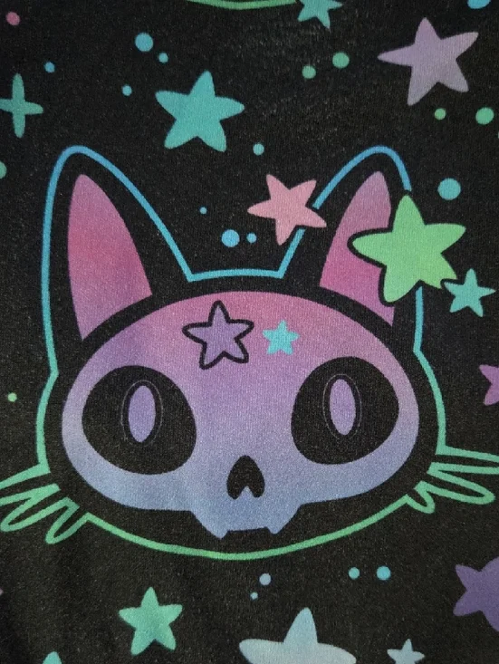 Constantly Varied Gear Full Length Leggings with Skull Cat - Picture 2 of 4